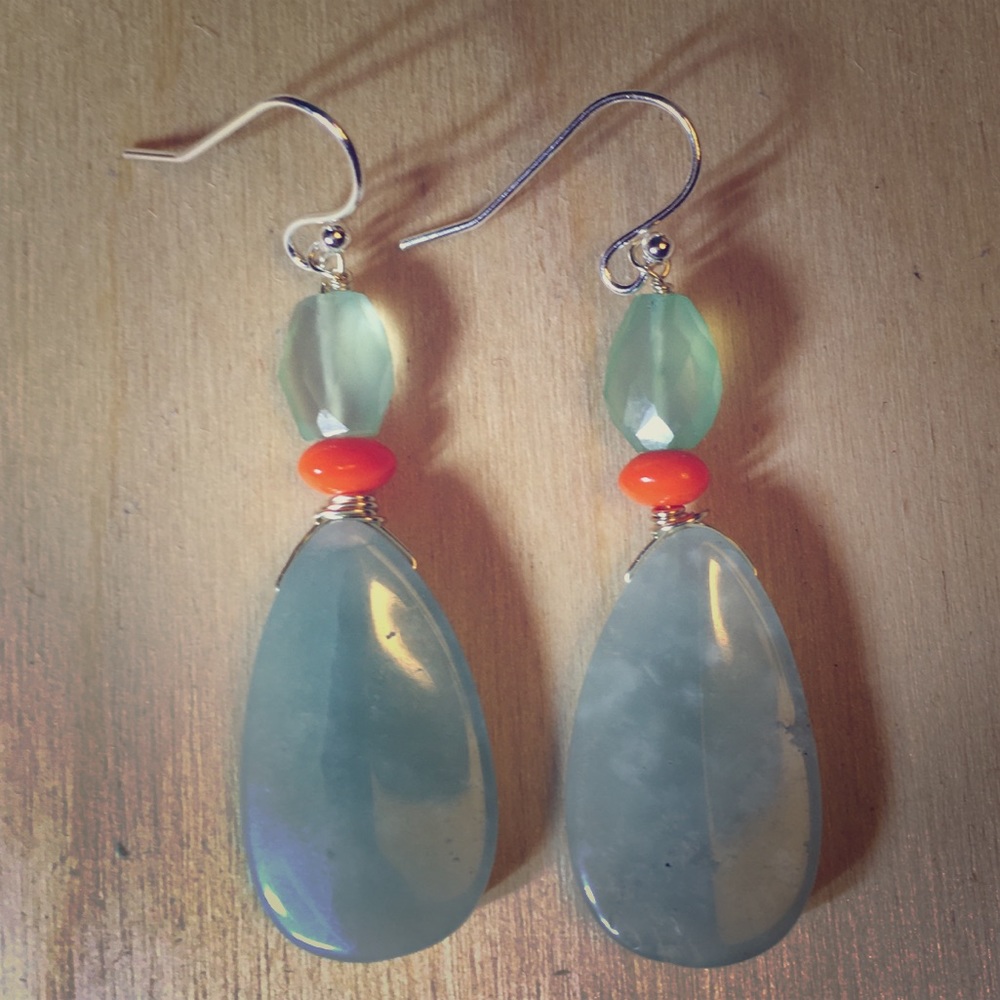 Amazonite dangles - Picture 2 of 3